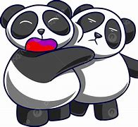 Image result for Panda Hug Cartoon