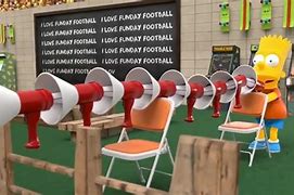 Image result for The Simpsons NFL Broadcast