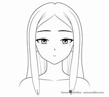 Image result for Beautiful Anime Girl Outline