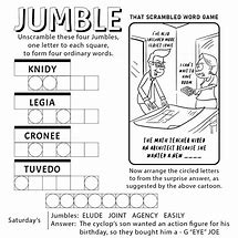 Image result for Picnic Word Jumble