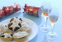 Image result for Christmas Crackers and Mince Pies