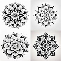 Image result for Unique Mandala Art Designs Black and White