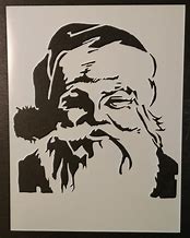 Image result for Santa Face Stencil