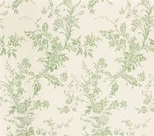 Image result for Green Toile Wallpaper with Yellow Flowers