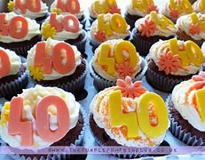 Image result for Pull Apart Yellow Cupcakes 40th Birthday