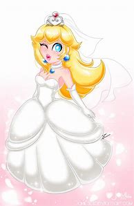 Image result for Princess Peach Wedding Dress