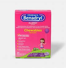 Image result for Benadryl Chewable Tablets