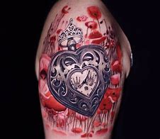 Image result for Heart Locket Tattoo Flash