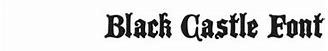 Image result for Black Castle Font