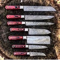 Image result for Damascus Steel Kitchen Knife