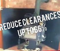 Image result for Wood Stove Clearances with Heat Shield