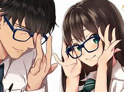 Image result for Anime Boy with Glasses and Flower