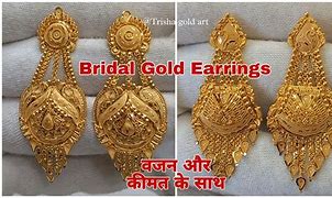 Image result for Gold Ear Chain Design