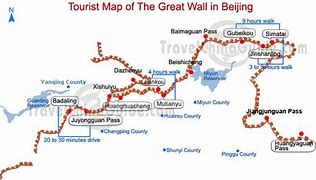 Image result for Great Wall Beijing Map