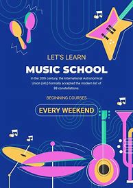 Image result for School Music Club Poster