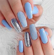 Image result for Blue Glitter Nail Designs