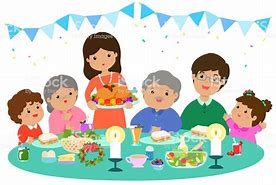 Image result for Christmas Dinner with Family Clip Art