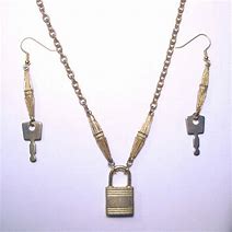 Image result for Lock Key Pendant Necklace