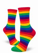 Image result for Rainbow Striped Socks