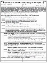 Image result for MD MOLST Form