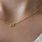 Image result for Necklace with Initial Pendant