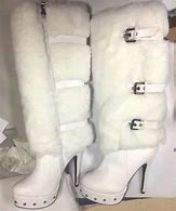 Image result for Thigh High Fur Boots