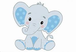 Image result for Baby Boy Blue Elephant Clip Art