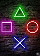 Image result for PlayStation Neon Light Wallpaper