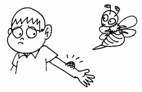 Image result for Bee Sting Cartoon