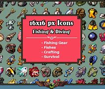 Image result for 16X16 Pixel Art Fish