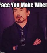 Image result for Robert Downey Jr Meme Face