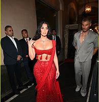 Image result for Kim Kardashian in Ambani Wedding