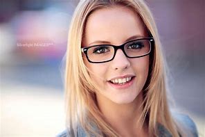 Image result for Smiling Woman Face Glasses