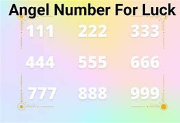 Image result for Good Luck Angel Numbers