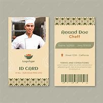 Image result for Restaurant ID Card