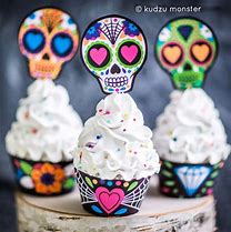 Image result for skull cupcake molds