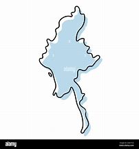 Image result for Myanmar Map Illustration