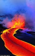 Image result for Lava Hitting Water