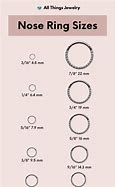 Image result for Nose Ring Hoop Sizes