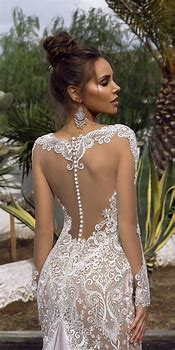 Image result for Backless Wedding Dress