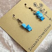 Image result for Blue Stone Earrings