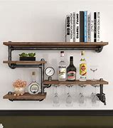 Image result for Bar with Metal Shelf