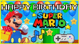 Image result for Happy 10 Birthday Mario