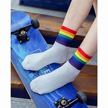 Image result for Rainbow Striped Socks