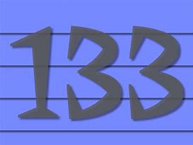 Image result for 133 Number Design