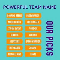 Image result for Inspiring Team Names