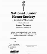 Image result for National Honor Society Certificate