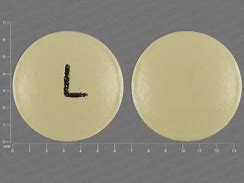 Image result for Round Yellow Pill with L On It