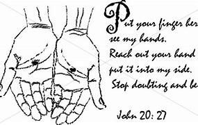 Image result for John 20:27