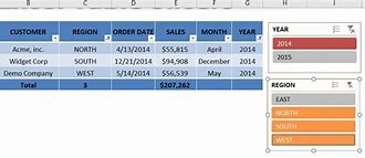 Image result for Excel Table Slicer